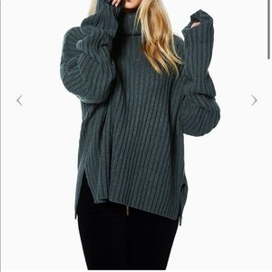 Ramy Brook Shirley Sweater Forest Green XS